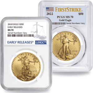 Certified Gold Eagle Coins